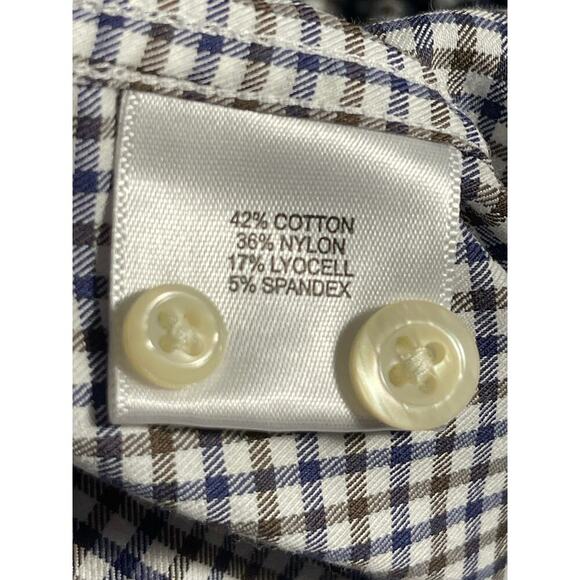 Peter Millar men’s Ferdinand Cotton blend Button Down Shirt size M plaid - Picture 5 of 11